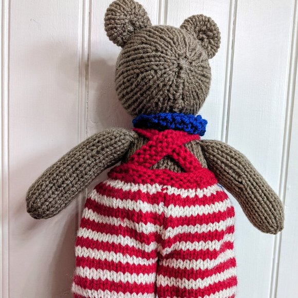 Meet Gaspard - Hand made Tricot baby birthday gift 13 inches - Picture 2 of 4